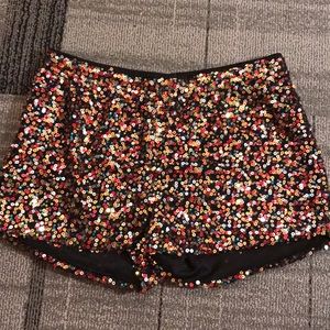 Forever 21 multi-colored sequin shorts